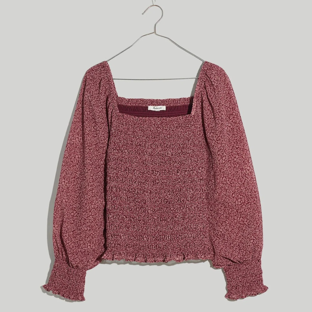 Madewell Lucie Smocked Top
